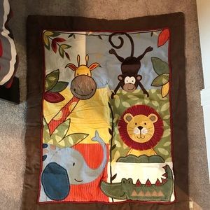 Sweet jojo jungle time quilt and small pillow